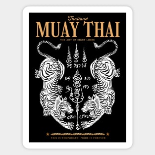 Classic Muay Thai Twin Tiger Magnet